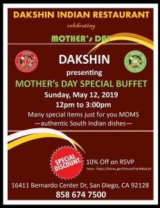 Mothers Day Special Buffet!!