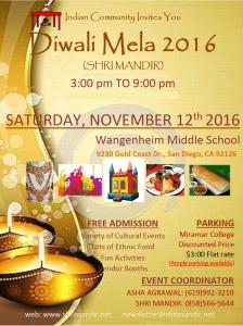 Shri Mandir Diwali Mela 2016