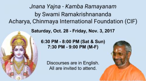 Kamba Ramayanam Discourses In English - Jnana Yajna By Swami Ramakrishnananda